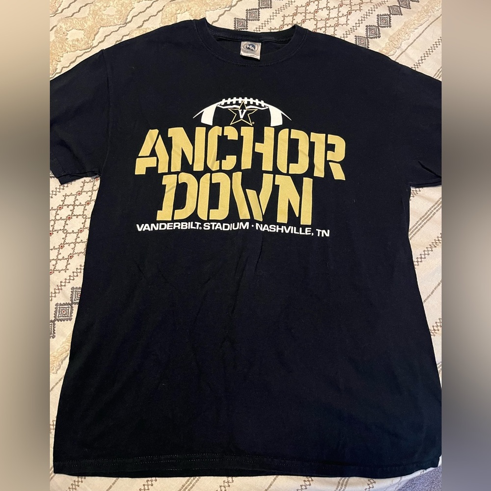 Vanderbilt football anchor down t shirt from the stadium